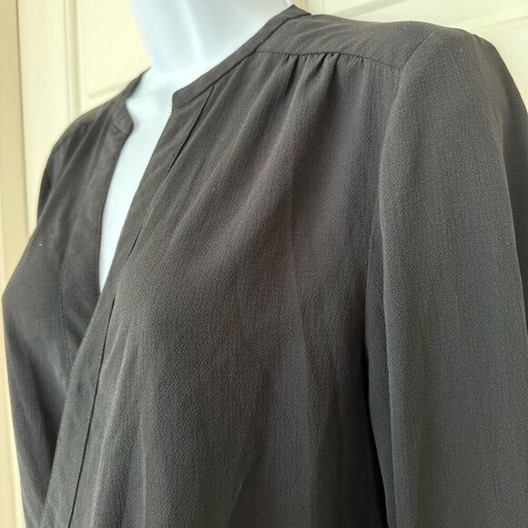 Philosophy Long sleeved Surplice Neck Tunic High-Low Blouse - Picture 7 of 16